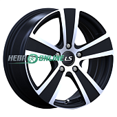 Литой диск LS Wheels LS950 6.5x16 4x108 ET 26 Dia 65.1 (чёрный глянцевый с полированной лицевой частью)