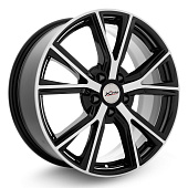 Литой диск X Trike X-122 7.5x18 5x114.3 ET 45 Dia 67.1 (черный с полированной лицевой частью)