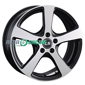 Литой диск LS Wheels LS956 7x17 5x112 ET 40 Dia 57.1 (чёрный глянцевый с полированной лицевой частью)