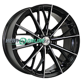 Литой диск RST R248 8x18 5x114.3 ET 45 Dia 67.1 (черный с полированной лицевой частью)