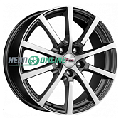 Литой диск iFree Big Byz 7x17 5x114.3 ET 37 Dia 66.6 (черный с полированной лицевой частью)