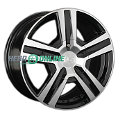 Литой диск LS Wheels LS794 7x16 6x114.3 ET 45 Dia 66.1 (чёрный глянцевый с полированной лицевой частью)