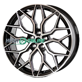 Литой диск Lizardo XH1024 7x15 4x100 ET 38 Dia 60.1 (черный глянцевый полированная лицевая сторона диска)