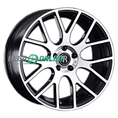 Литой диск Replay A138 8.5x19 5x112 ET 28 Dia 66.6 (чёрный глянцевый с полированной лицевой частью)