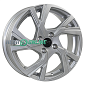Литой диск RST R156 6x16 4x100 ET 41 Dia 60.1 (серебристый с полированным ободом)