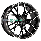 Литой диск Lizardo 360 7x16 4x98 ET 25 Dia 58.5 (черный глянцевый полированная лицевая сторона диска)