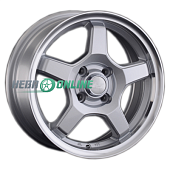 Литой диск LS Wheels LS816 6x14 4x98 ET 38 Dia 58.6 (черный с полированным ободом)