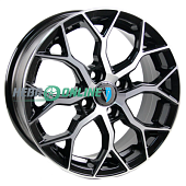 Литой диск Venti 1519 6x15 4x98 ET 40 Dia 58.6 (серебристый с полированным ободом)