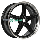 Литой диск RST R149 7.5x19 5x114.3 ET 45 Dia 67.1 (чёрный с полированной лицевой частью)