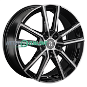 Литой диск Replay SK220 7.5x18 5x112 ET 48 Dia 57.1 (чёрный глянцевый с полированной лицевой частью)