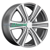 Литой диск LS Wheels LS1370 9x20 6x120 ET 40 Dia 67.1 (серебристый матовый с полированной лицевой частью)