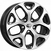 Литой диск КиК КС869 6.5x16 4x100 ET 43 Dia 60.1 (Алмаз черный)