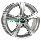 Литой диск Megami MGM-10 5.5x14 4x98 ET 35 Dia 58.6 (серый темный глянцевый полностью полированнный)