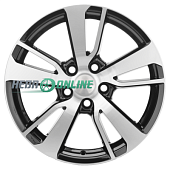 Литой диск Khomen KHW1704 7x17 5x114.3 ET 38 Dia 67.1 (серый)