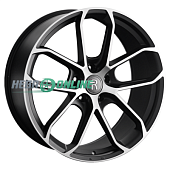 Литой диск Replay PR39 10x22 5x130 ET 48 Dia 71.6 (черный матовый с полировкой)