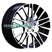 Литой диск Replay LX118 7.5x18 5x114.3 ET 35 Dia 60.1 (чёрный глянцевый с полированной лицевой частью)