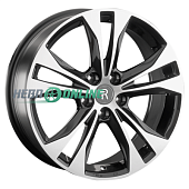 Литой диск Replay FD199 7.5x18 5x114.3 ET 37.5 Dia 70.6 (чёрный глянцевый с полированной лицевой частью)