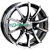 Литой диск RST R 035 6x15 4x100 ET 50 Dia 60.1 (черный глянцевый)