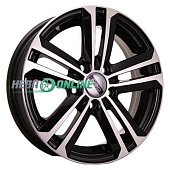 Литой диск NEO 428 5x14 5x100 ET 35 Dia 57.1 (серебристый с полированным ободом)