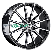 Литой диск LS Forged LS FG02 9x22 6x139.7 ET 45 Dia 95.1 (чёрный глянцевый с полированной лицевой частью)