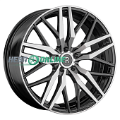 Литой диск Replay JT16 8.5x20 5x108 ET 43 Dia 60.1 (чёрный глянцевый с полированной лицевой частью)