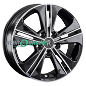 Литой диск Replay SZ70 6x16 5x114.3 ET 50 Dia 60.1 (чёрный глянцевый с полированной лицевой частью)