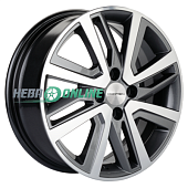 Литой диск Khomen KHW1609 6x16 4x100 ET 46 Dia 54.1 (f-silver)