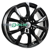 Литой диск RST R 096 6.5x16 5x100 ET 40 Dia 57.1 (черный глянцевый)