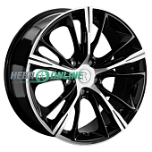 Литой диск Replay FA46 8x18 5x114.3 ET 33 Dia 67.1 (чёрный глянцевый с полированной лицевой частью)