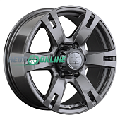 Литой диск LS Wheels LS182 8x17 6x139.7 ET 38 Dia 100.1 (чёрный глянцевый с полированной лицевой частью)