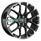 Литой диск Replay CL68 9x22 6x139.7 ET 28 Dia 78.1 (чёрный глянцевый с полированной лицевой частью)