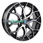 Литой диск Venti 1419 5.5x14 4x100 ET 43 Dia 60.1 (черный глянцевый)
