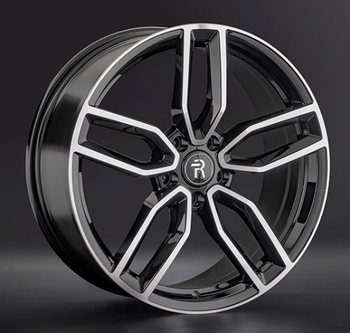 Replay A217 8x19 5x112 ET 39 Dia 66.6 (чёрный глянцевый с полированной лицевой частью)