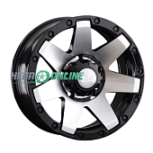 Литой диск LS Wheels LS881 8.5x18 5x114.3 ET 30 Dia 66.6 (черный матовый)