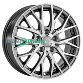 Литой диск LS Wheels LS1369 6.5x16 5x114.3 ET 40 Dia 67.1 (серый темный глянцевый полностью полированнный)