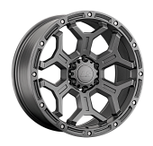 Литой диск LS FlowForming RC68 9x18 6x139.7 ET 25 Dia 106.1 (чёрный глянцевый с полированной лицевой частью)