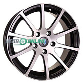 Литой диск Venti 1603 6.5x16 5x114.3 ET 45 Dia 67.1 (чёрный с полированной лицевой частью)