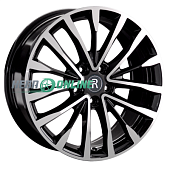 Литой диск Replay LX211 8x18 5x114.3 ET 30 Dia 60.1 (чёрный глянцевый с полированной лицевой частью)