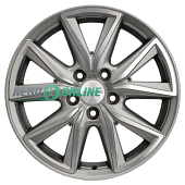 Литой диск Khomen KHW1706 7x17 5x114.3 ET 45 Dia 60.1 (серый с полированной лицевой частью)