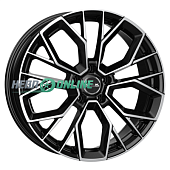 Литой диск Mak Stilo 10x21 5x112 ET 19 Dia 66.45 (чёрный глянцевый с полированной лицевой частью)