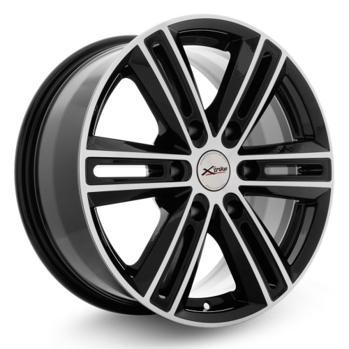 X Trike X-124 7.5x17 6x139.7 ET 25 Dia 106.1 (черный с полированной лицевой частью)