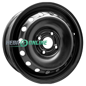 Штампованный диск ТЗСК Daewoo Nexia 5.5x14 4x100 ET 49 Dia 56.6 (черный)