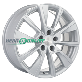 Литой диск Khomen KHW1802 7x18 5x112 ET 43 Dia 57.1 (черный с полировкой)