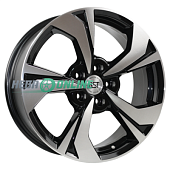 Литой диск RST R217 7x17 5x114.3 ET 40 Dia 66.1 (черный глянцевый)