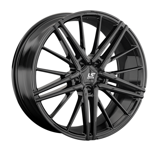LS FlowForming RC76 8x20 5x108 ET 46 Dia 63.3 (чёрный глянцевый с полированной лицевой частью)