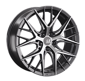 Литой диск LS FlowForming RC57 8.5x20 5x114.3 ET 45 Dia 67.1 (чёрный глянцевый с полированной лицевой частью)