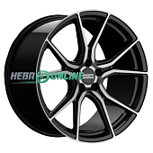 Литой диск Fondmetal STC-45 8.5x20 5x114.3 ET 32 Dia 75 (чёрный глянцевый с полированной лицевой частью)