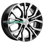 Литой диск Khomen KHW1608 6.5x16 5x114.3 ET 45 Dia 67.1 (серебристый глянцевый)