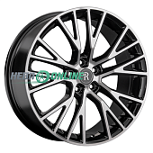 Литой диск Replay V136 8x19 5x108 ET 42.5 Dia 63.3 (чёрный глянцевый с полированной лицевой частью)