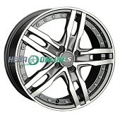 Литой диск LS Wheels LS356 6x16 4x100 ET 50 Dia 60.1 (серый темный глянцевый полностью полированнный)
